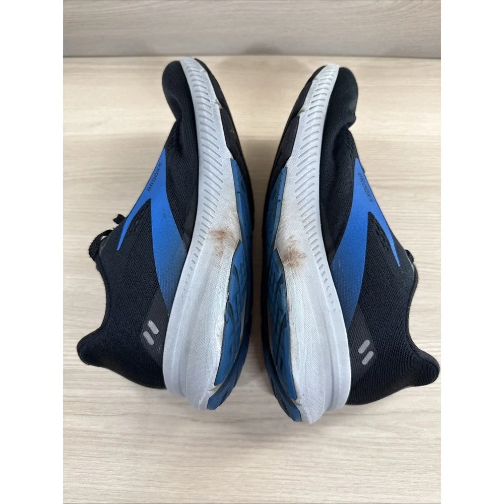 Brooks Launch 8 Running Shoes Mens Size 7 Black Blue 1103581D018‎ Sneakers